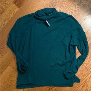 NWT Aerie oversized turtleneck teal - large